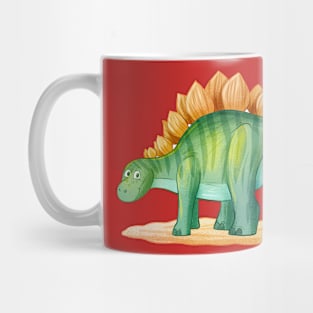 Stegosaurus Dinosaur Hand drawn Mug